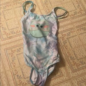 Star Wars girls bathing suit size 7/8 Baby Yoda design